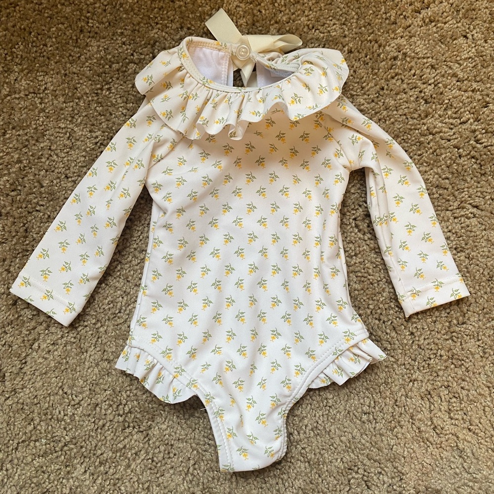 NWOT Edgehill Collection x Kristen Ellen Hockman Baby One Piece Swimsuit 0-3 M